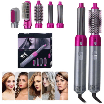 5 In 1 Hair Air Wrap Styler & amp Volumizer Rotating Hairdryer Hair Straightener
