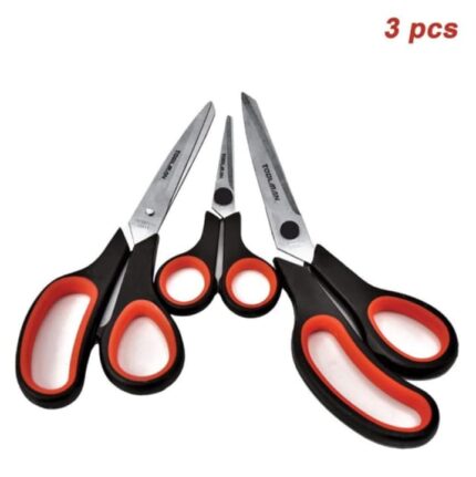 3Pcs Stainless Steel Scissors Student Stationery Scissor Household Multi Functional Office Tailor Scissors Hand Cutting Sissors