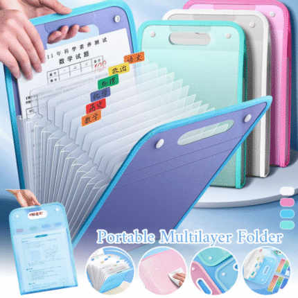 13 Pocket A4 Accordion File Folder
