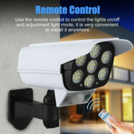 77 LED Solar Motion Sensor Security Light with Dummy Camera
