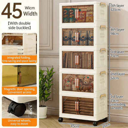 Premium 5-Tier Organizer Cabinet