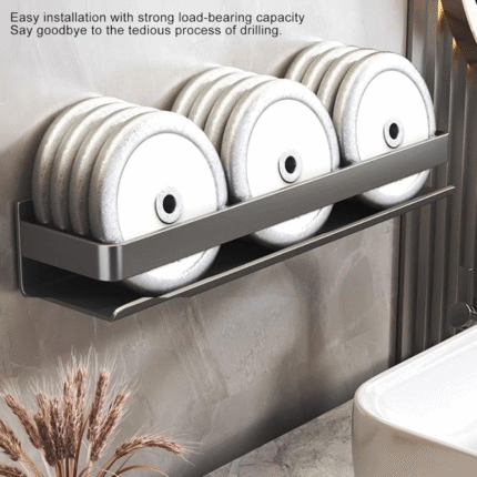 Wall-Mounted Space Aluminum Bathroom Floating Shelf