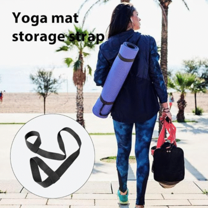 Rolled Fitness & Yoga Mat with Adjustable Shoulder Carrying Strap